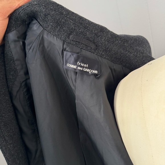 Vintage 90s Comme Des Garçons Long Wool Coat - Picture 4 of 7